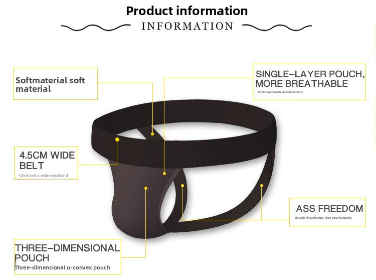 METOIN Men’s Low-Rise Cotton Thong – European & American Style (BP.01)