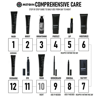 20g METOIN Men's Mattifying Sun Stick SPF50 PA++++ Oil Control No White Cast Vitamin C Sweat Resistant Aloe Vera Cotton Extract Sunscreen