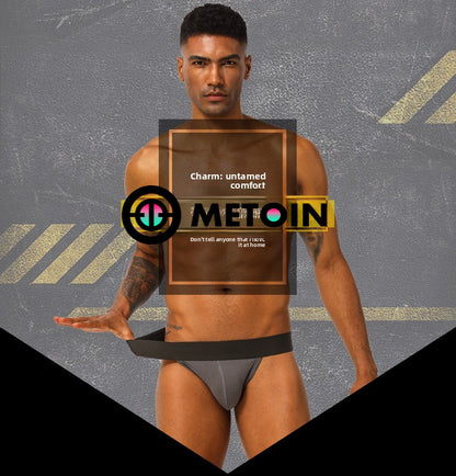 METOIN Men’s Low-Rise Cotton Thong – European & American Style (BP.01)