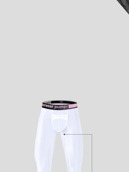 METOIN 2025 New Men's Ice Silk Quick Dry Running Tights Ultra Thin Summer Transparent High Elastic Inner Leggings