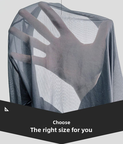 METOIN 2025 New Men's Ice Silk Quick Dry Running Tights Ultra Thin Summer Transparent High Elastic Inner Leggings